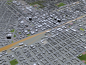 billings city montana usa 40km 3D Model