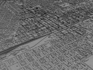 billings city montana usa 40km 3D Model