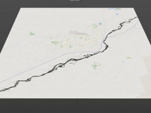 billings city montana usa 40km 3D Model