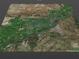 billings city montana usa 40km 3D Model
