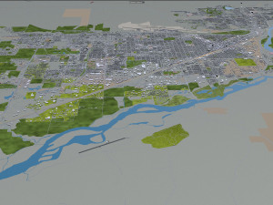 billings city montana usa 40km 3D Model