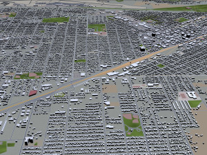 billings city montana usa 40km 3D Model