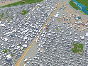 billings city montana usa 40km 3D Model