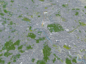 bogor city indonesia 20km 3D Model