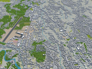 bogor city indonesia 20km 3D Model