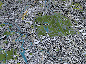 bogor city indonesia 20km 3D Model