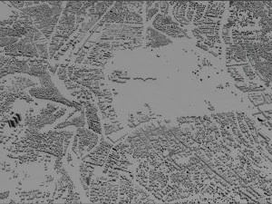cidade de bogor Indon&eacute;sia 20 km Modelo 3D