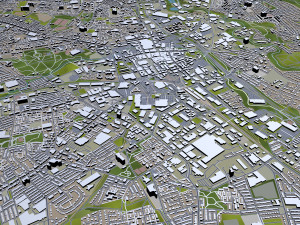 bolton city england uk 30km Modelo 3D