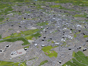 bolton city england uk 30km Modelo 3D