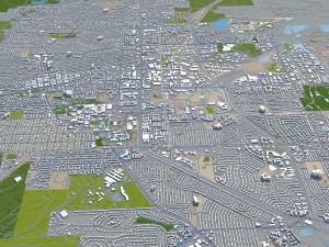 boulder city colorado usa 30km 3D Модель
