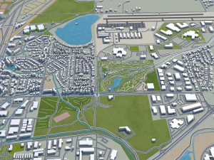 boulder city colorado usa 30km 3D Model