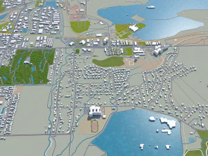 boulder city colorado usa 30km 3D Model