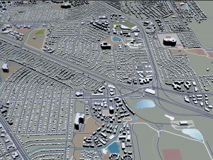 boulder city colorado usa 30km 3D Модель