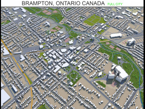 brampton city ontario canada 3D Model