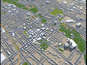 brampton city ontario canada 3Dモデル