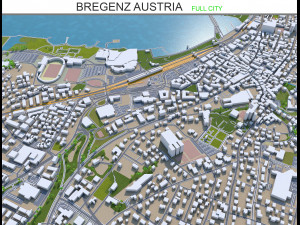 bregenz city austria 15km 3D Model
