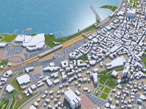bregenz city austria 15km 3D Модель