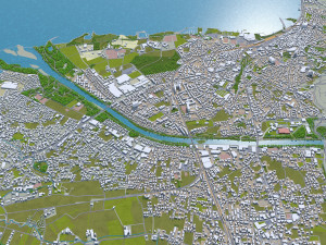 bregenz city austria 15km 3D Модель