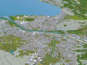 bregenz city austria 15km 3D Модель