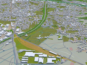 bregenz city austria 15km 3D Модель