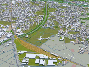 bregenz city austria 15km 3D Model