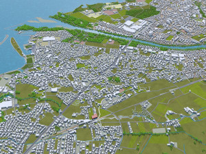 bregenz city austria 15km 3D Модель