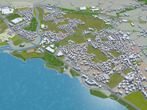 bregenz city austria 15km 3D Модель