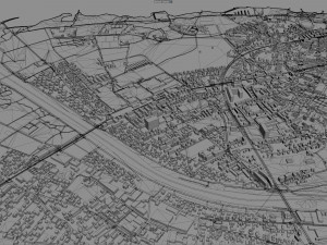 bregenz city austria 15km 3D Модель