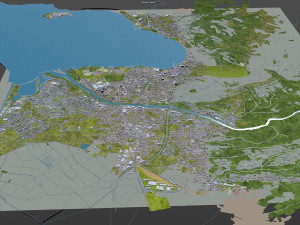 bregenz city austria 15km 3D Модель