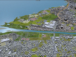 bregenz city austria 15km 3D Модель