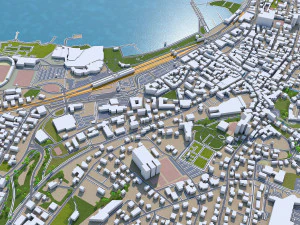 bregenz city austria 15km 3D Model