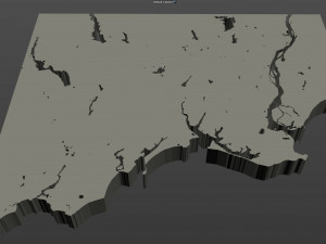 bridgeport city connecticut usa 30km 3D Model