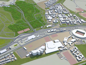 brighton city england 25km 3D Model