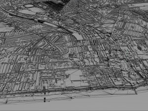 brighton city england 25km 3D 모델