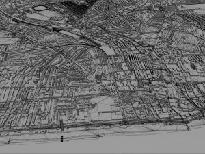 brighton city england 25km 3D Model