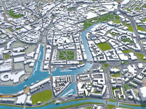 bristol city united kingdom 35km Modèle 3D