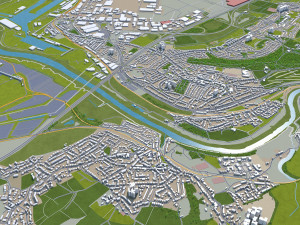 bristol city united kingdom 35km Modèle 3D