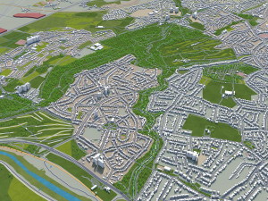 bristol city united kingdom 35km Modèle 3D