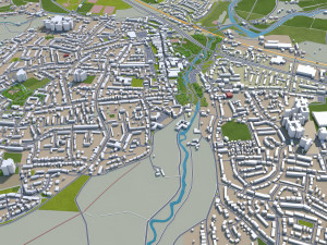 bristol city united kingdom 35km Modèle 3D