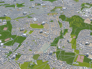 bristol city united kingdom 35km Modèle 3D
