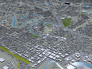 brownsville and harlingen city texas usa 70km 3Dモデル