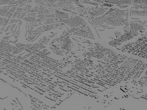 brownsville and harlingen city texas usa 70km 3Dモデル