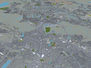 brownsville and harlingen city texas usa 70km 3Dモデル