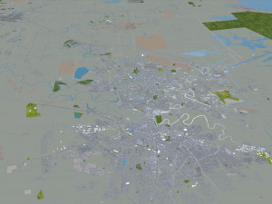 brownsville and harlingen city texas usa 70km 3Dモデル