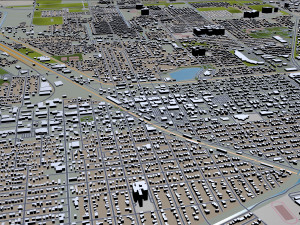 brownsville and harlingen city texas usa 70km 3Dモデル