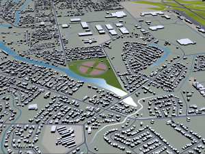 brownsville and harlingen city texas usa 70km 3Dモデル