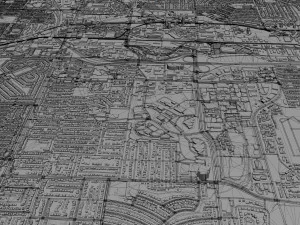 burnaby city canada 20km 3D Model