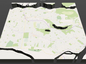 burnaby city canada 20km 3D-Modell