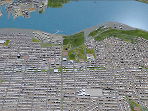 burnaby city canada 20km 3D Model