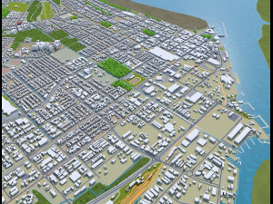 cairns city australia 50km Modelo 3D
